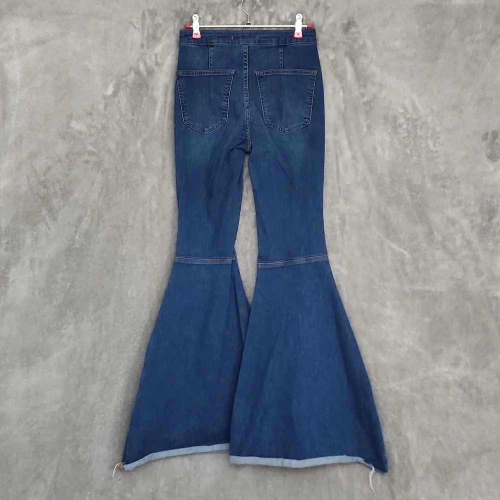 FREE PEOPLE high waisted 70s flare jeans size 25R - Picture 4 of 8